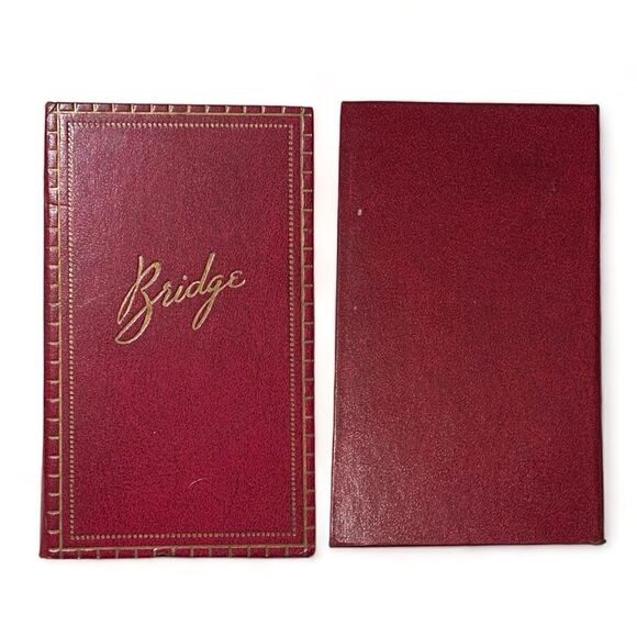 Congress Boxed Bridge Set Vintage Bridge Score Pad Book Bicycle Card Tray Bundle - Picture 5 of 16